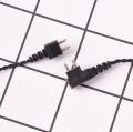 2pin Universal Black/Beige Adapter Cable Hearing Aid Receiver For Pocket Wire Standard Power Cord.