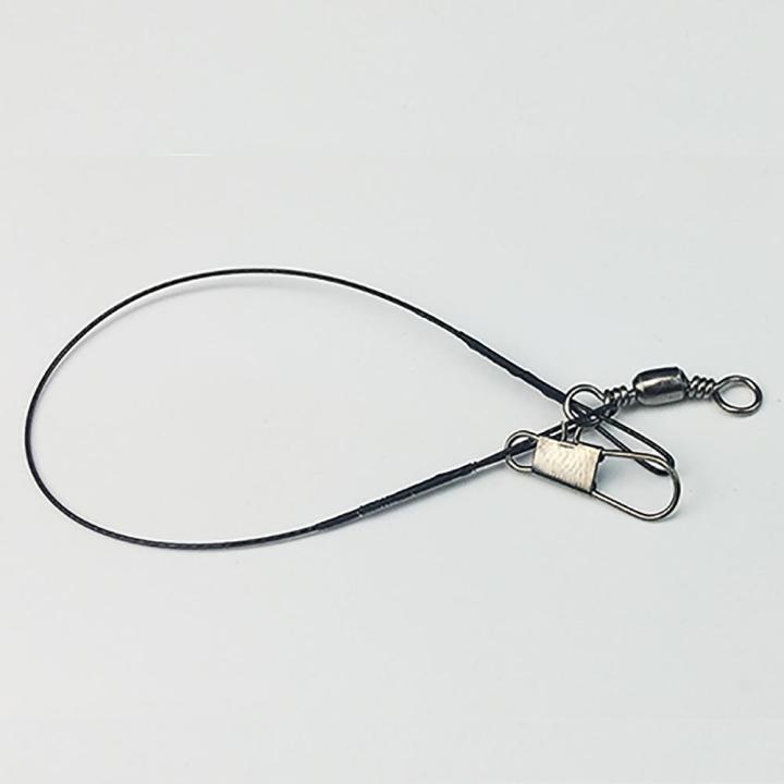 Fishing%20Tools%20Fishing%20Line%20Steel%20Wire%20Leader%20With%20Swivel%20And%20Snap%2020Pcs/Pack%20-%20Image%203