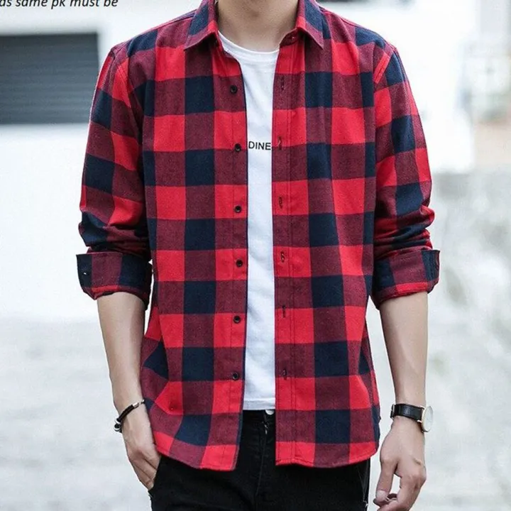 Stylish%20Regular%20Check%20Casual%20Shirt%20For%20Men%20-%20Shirt%20For%20Men%20-%20Image%202