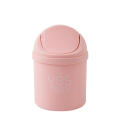 Mini Desktop Bin Shake Lid Type Waste Can Tube With Cover Bedroom Trash Can Garbage Can Storage Box Home Desk Dustbin Unique. 