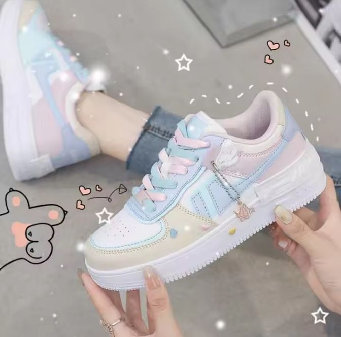 "Pastel%20Dream%20Women%E2%80%99s%20Casual%20Sneakers%20%E2%80%93%20Cute%20&%20Comfortable"%20-%20Image%202