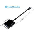 USB 3.0 to VGA Adapter USB to VGA Video Graphic Card Display External Cable Adapter for PC Laptop. 
