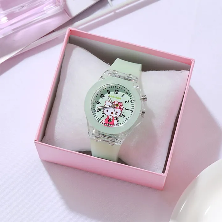 Kingstar123%20Children%20Cartoon%20KT%20Cat%20Luminous%20Watch%20Female%20Student%20Korea%20Simple%20Cute%20Girl%20Heart%20Silicone%20Strap%20-%20Image%207