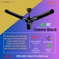 Orient Jazz Art 56" Ceiling Fan (Cosmos Black).