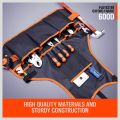 Durable Work Apron tool 16 Tool Pockets tool belt Adjustable vest Tool Apron for mans work apron and women work apron with waterproof apron and Canvas apron. 