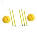 Football Agility Training Poles Field Warning Rod Soccer Training Sticks 1m.