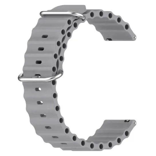 22mm%20Soft%20Ocean%20Style%20Silicone%20Solid%20Color%20Watch%20Band%20Strap%20For%20Smartwatch%20-%20Image%202