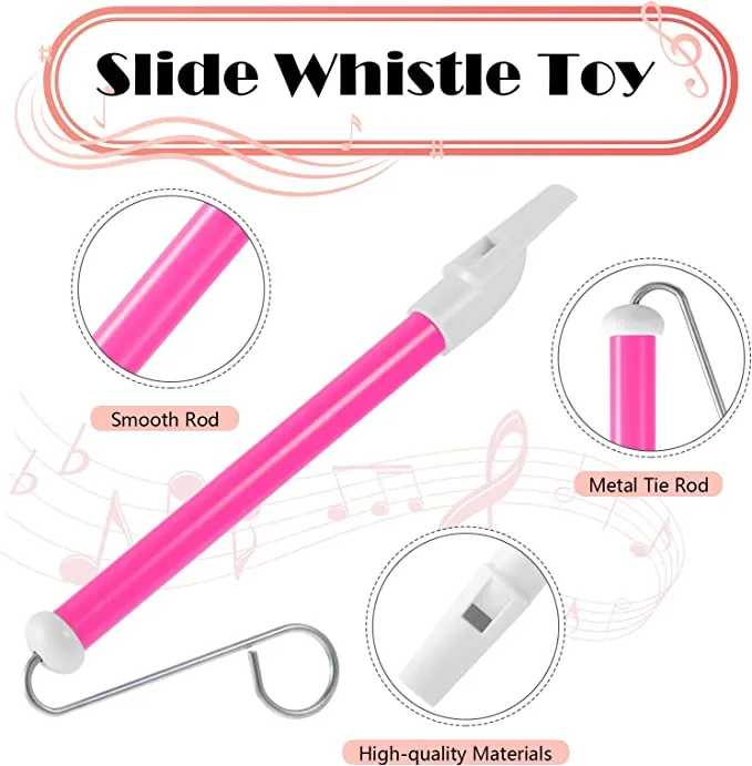 Pieces Kids Slide Whistles Portable Home Sound Toys Parent-Child