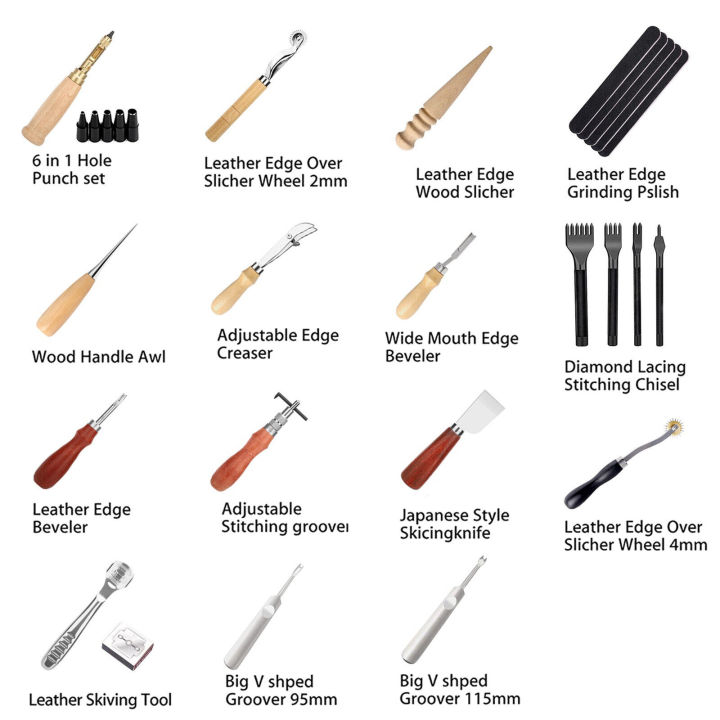 18pcs%20Leather%20Tooling%20Kits%20Include%20Awl%20Polish%20Tool%20Punch%20Tool%20Leather%20Craft%20Punch%20Tools%20Kit%20For%20Beginner%20Professionals%20-%20Image%207