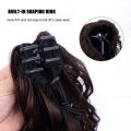 40CM Synthetic Ponytail Extension Wavy Curly Hair Claw Clip on Ponytail Hair Extension Heat-Resistant False Hairpiece.