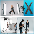 【Hot-Selling】 Dual Flash Bracket Hot Shoe Bracket Mount Holder for Tripod Stand DSLR Camera. 