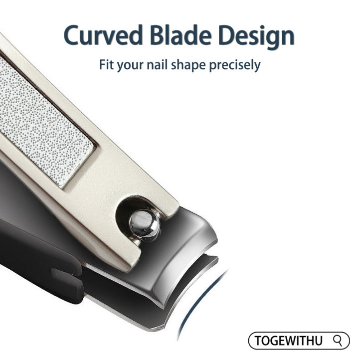 TOGEWITHU%20Nail%20Clippers,%20Anti-splash%20Fingernail%20Toenail%20Cutter%20Manicure%20Tools%20Detachable%20Nail%20Trimmer%20with%20Nail%20File%20-%20Image%207