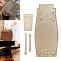 Mini Bag Template, Kraft Cardboard Bag Sewing Stencil Pattern for Making Making DIY Supplies. 
