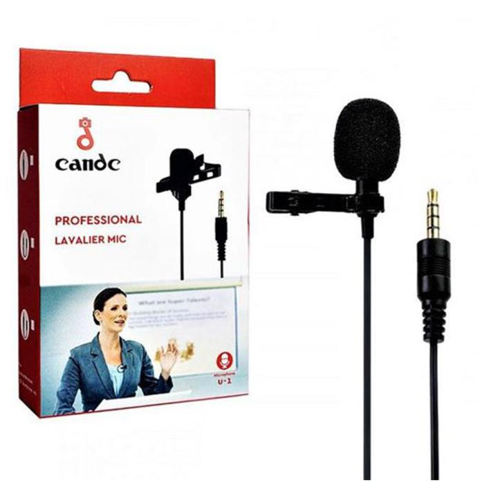3.5mm Clip On Mini Microphone for PC Laptop Mobile - Hands Free