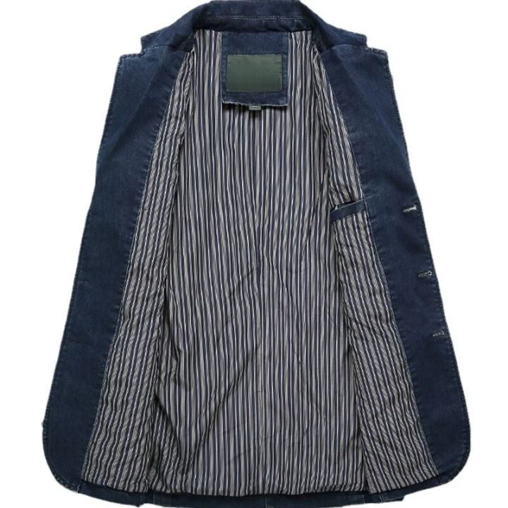 Blazers%20Jacket%20Men%20Casual%20Denim%20Slim%20Pocket%20Splicing%20Coat%20Men's%20Long%20Sleeve%20Single-Breasted%20Turn-down%20Collar%20Blazers%20Jacket%20-%20Image%206