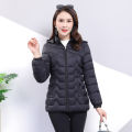 2021 new middle-aged and elderly women's slim-fit cotton-padded jacket for mothers oversized coat. 