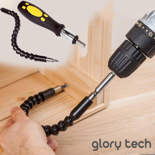 Flexible Drill Bit Extension, Explore Flexible Extensions for Drills, Flexible Shaft Extension Bits, Magnetic Hex Soft Shaft Flexible Screwdriver Kit