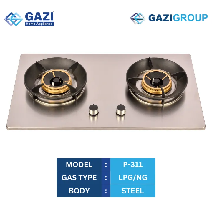 Gazi%20Smiss%20P-311%20Two%20Burner%20Gas%20Stove%20%E2%80%93%20Stainless%20Steel%20Body,%20Energy%20Saving,%20Auto%20Ignition,%20Brass%20Burner%20Cap,%20Blue%20Flame,NG/LPG%20Gas%20Compatible.%20-%20Image%203