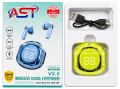 Ultrapods Pro True Wireless Earbuds - Transparent Design, Bluetooth 5.3, Waterproof with Display by ast.
