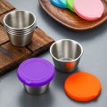 1pcs Salad Dressing Container To Go Reusable Stainless Steel Sauce Cups.