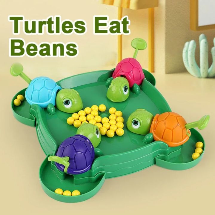 【Pre-order】 Fun Multiplayer Turtle Eat Beans Game Play with Friends Competitive Race Desktop Competitive Games Educational Party Entertainment Turtle Feeding