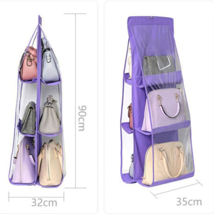 6%20Pockets%20Clear%20Hanging%20Purse%20Handbag%20Storage%20Organizer%20Closet%20Rack%20-%20Image%206