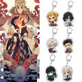 Cute Kamado Tanjirou Women Kimetsu no Yaiba Demon Slayer Keychain Anime Pendant Acrylic Key Chain Cartoon.