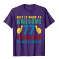 77th Birthday Funny 77 Years Old Looks Like Gifts For Lover T-Shirt Printing Tops Shirt New Design Cotton Men's Top T-Shirts.