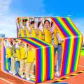 Fun Run Mat Team Building Game Backyard Dynamic Movement Exercise Prop Teamwork for Indoor Activities. 