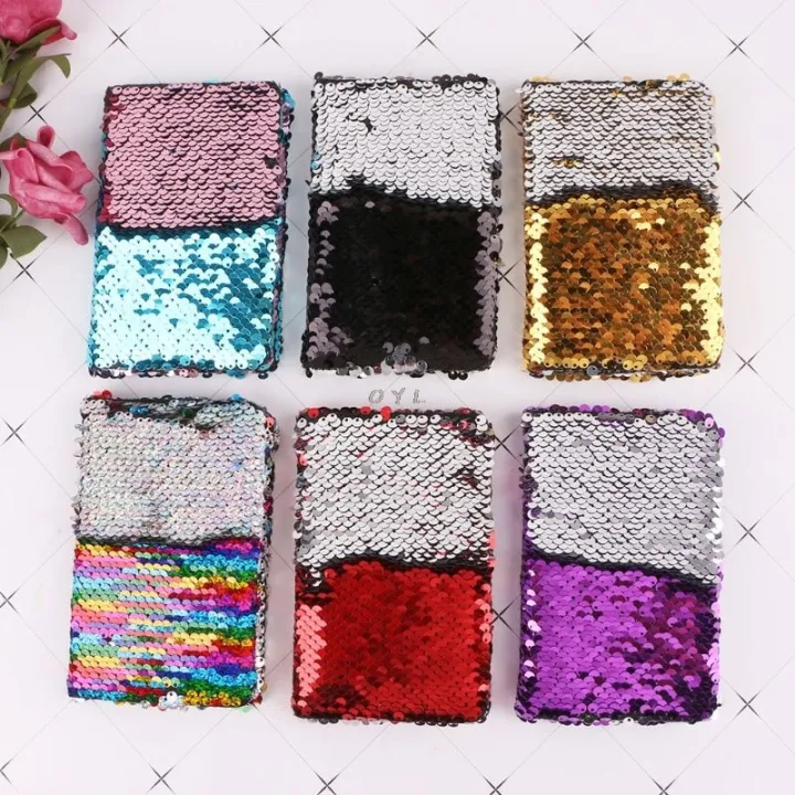 Creative%20Sequins%20Notebook%20Notepad%20Glitter%20Diary%20Memos%20Stationery%20Office%20Supplies%20Stationery%2078%20Sheets%20Newest%20L29k%20-%20Image%204
