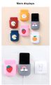 1 pcs Wall Mounted Storage Box Mobile Phone Socket Holder TV Air Conditioner Remote Control Organizer Self-adhesive Box.