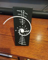 3D Printed Fibonacci Golden Spiral Clock - Unique Mathematical Timepiece with Ironed Marble Finish and Versatile Desk/Wall Mounting.