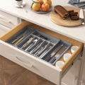Cutlery Drawer Organiser Expandable Utensil Tray for Kitchen, Adjustable Silverware and Flatware Holder Durable. 