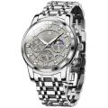 Olevs 2951 Stainless Steel Chronograph Wrist Watch For Men. 