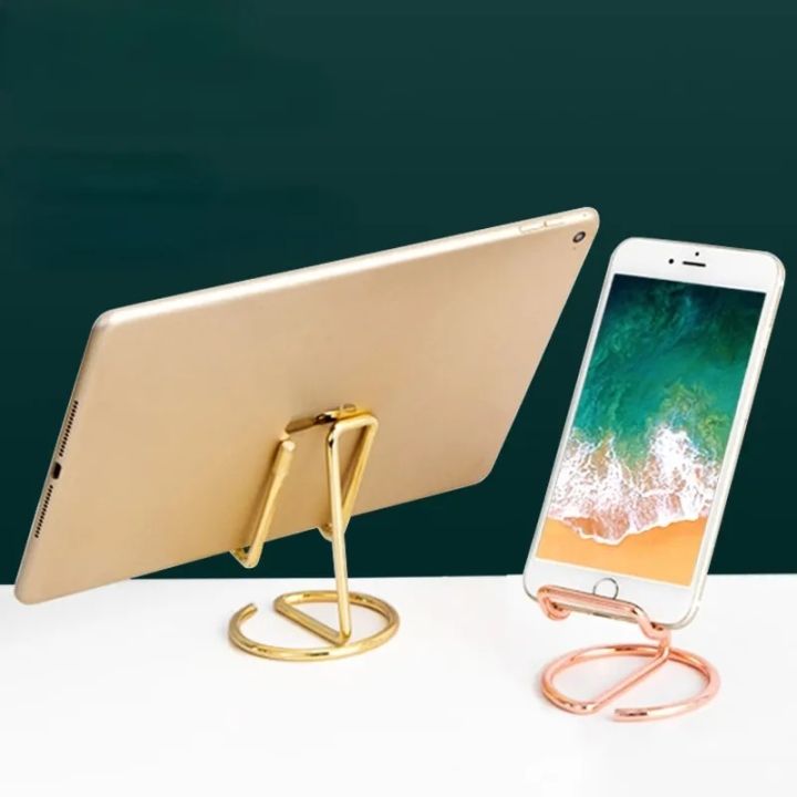 Luxurious Metal Mobile Phone Holder Gold Rose Gold Black Stand for Ipad Universal Desk Decoration Mobile Phone Accessories