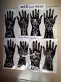 8 Pcs Mehedi Sticker Henna Stencil Self-Adhesive Beautiful Body Art Designs -Mehedi Temples. 