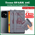 2Pcs Anti-Spy Privacy Tecno SPARK 10C 20C Tempered Glass Tecno Spark Go 2023 2024 10 Pova 4 5 Camon 20 Pro infinix Smart 8 Screen Protector Spark 10 Pro Ceramic film. 