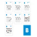 Guitar Chord and Scale Learning Cards 49Pcs Guitar Flash Cards Guitar Chord Cards for Acoustic and Electric for Learn Practice Teach. 