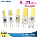 led g9 lamp g4 led bulb 12V 220V Dimmable bulb 2835 SMD 3W 6W 9w g4 g9 led COB LED Lighting replace Halogen Spotlight Chandelier.