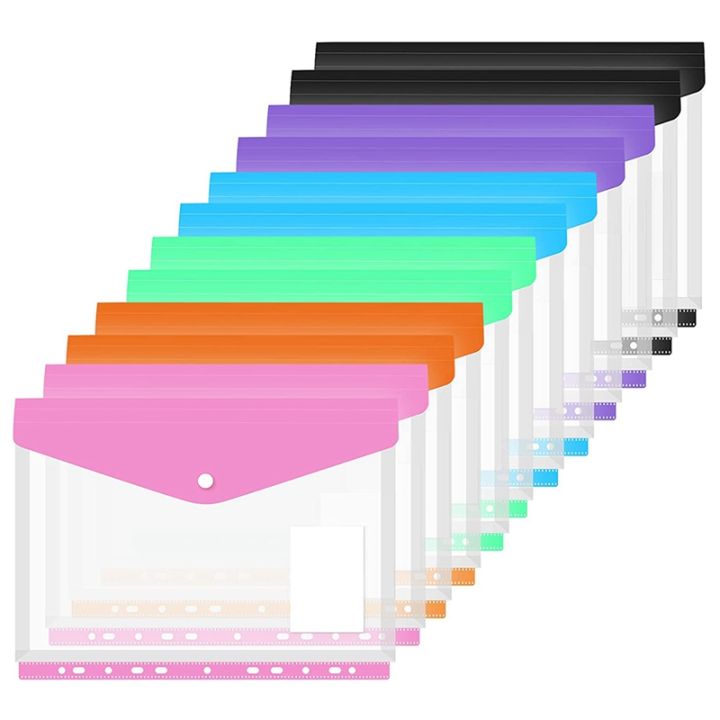 12%20Packs%20Binder%20Pocket%2011%20Holes%20for%202/3/4%20Ring%20Binder%20File%20Pouch%20-%20Image%204