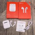 i15 Pods TWS wireless headphones mini AirPods Bluetooth 5.0 Earphones Earbuds Charging box -White. 