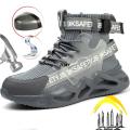 Fashion Safety Shoes Men Steel Toe Work Shoes Puncture Proof Sneaker Man Industrial Work Safety Boots Breathable Protective Boot BunnyGarden.