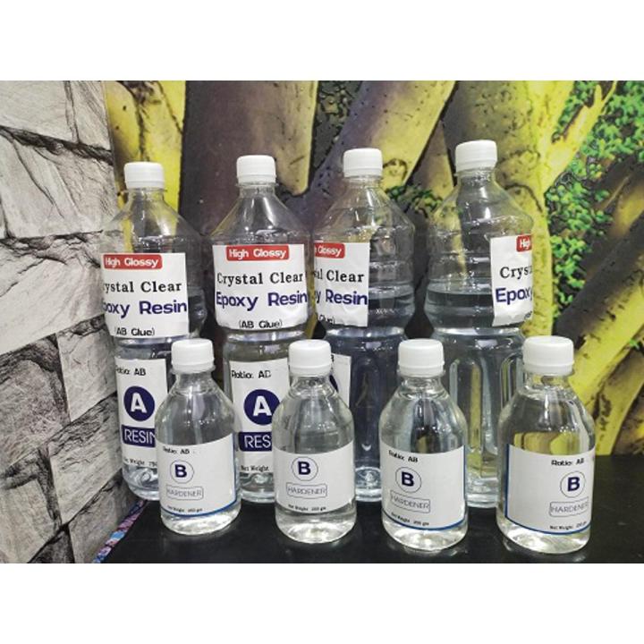 Crystal Clear Epoxy Resin With Hardener Ratio - 2:1 (1 kg)