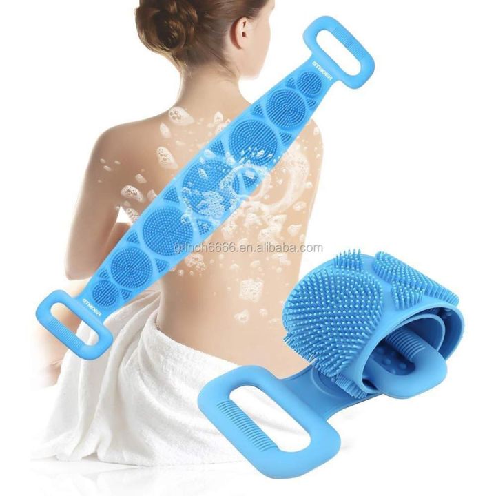 Silicone Bath Body Brush, Shower Massager/Exfoliating Back Scrubber for Shower/Back Scratchie