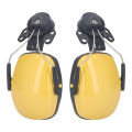 1 Pair Safety Helmet Ear Muff Noise Reduction Helmet Hard Hat Hearing Protection Earmuff for Construction Site. 