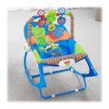 iBaby Infant to Toddler Rocker with Music & Vibration Baby Bouncer- Pink & Blue. 