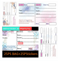 25 Ps Bag + 25 ps stickers Courier / Shipping / Bag / poly Bag/Parcel poly Bag/online poly Bag 4type size available.
