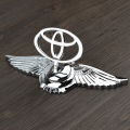 Toyota Car VIP Chromed Emblem Badge Decal Sticker Front car Logo Car Badges. 