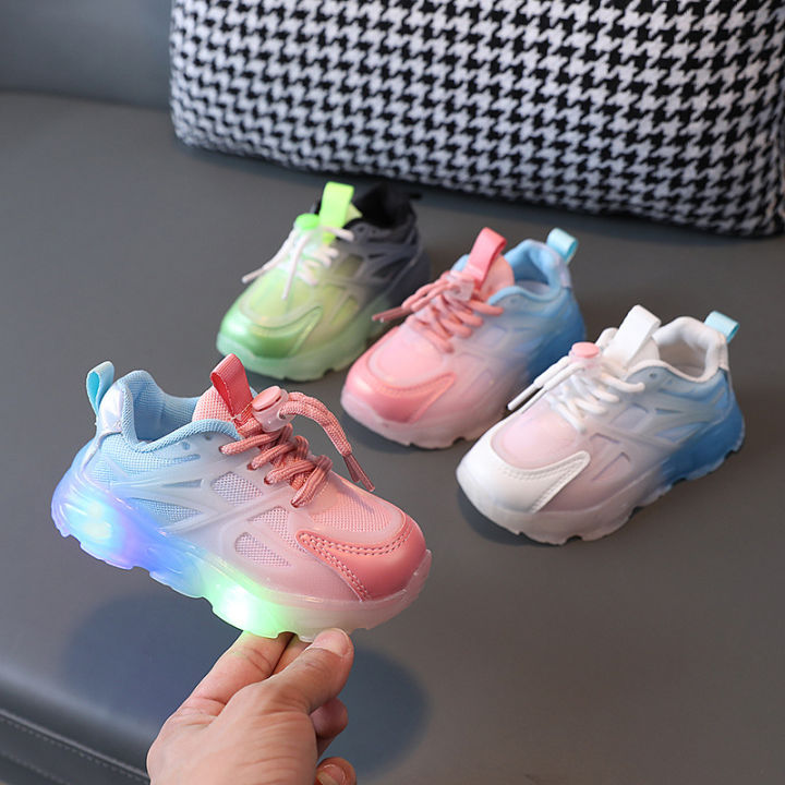 2023%20Child%20Sport%20Shoes%20Spring%20Luminous%20Fashion%20Breathable%20Kids%20Boys%20Net%20Shoes%20Girls%20LED%20Sneakers%20with%20Light%20Running%20Shoes%20-%20Image%202