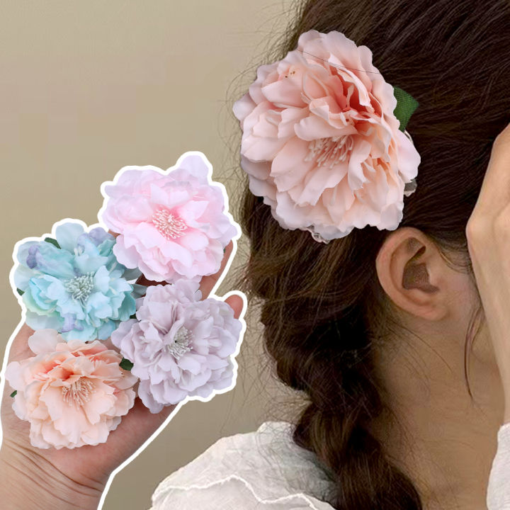 Sweet%20Camellia%20Hair%20Clip%20Fashion%20Hair%20Accessories%20Women's%20Large%20Flower%20Hair%20Claw%20Hair%20Clips%20-%20Image%202